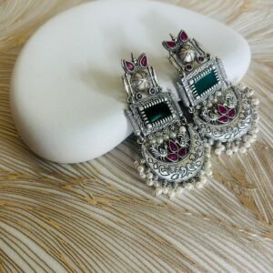 Noor Peacock Dangler Earrings