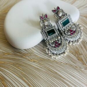 Noor Peacock Dangler Earrings